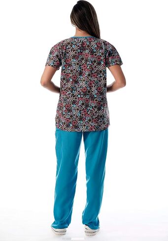 Just Love Nursing Scrubs Set for Women Print Scrubs (Mock Wrap) in Kuwait