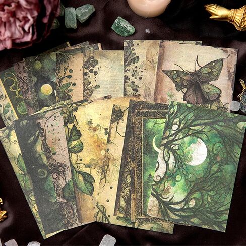 300 Pcs Fantasy Scrapbook Paper, Vintage Junk Journal Supplies for Scrapbooking Journaling Collage Card Making Embellishment Retro Art Paper Crafts DIY Decoration, 150 Designs in Saudi Arabia