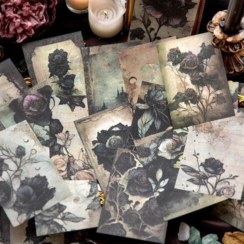300 Pcs Fantasy Scrapbook Paper, Vintage Junk Journal Supplies for Scrapbooking Journaling Collage Card Making Embellishment Retro Art Paper Crafts DIY Decoration, 150 Designs in Saudi Arabia