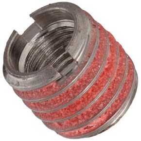 E-Z Lok Externally Threaded Insert, 303 Stainless Steel, #8-32 Internal Threads, 5/16"-18 External Threads, 0.290" Length, Made in US