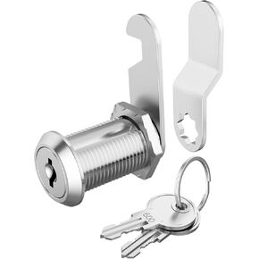 1 Pcs Cabinet Lock with Keys, 5/8" Cam Lock Keyed Alike, Secure Drawer Mailbox File Cabinet, RV Storage Locks Tool Box Locks Replacement, Zinc Alloy