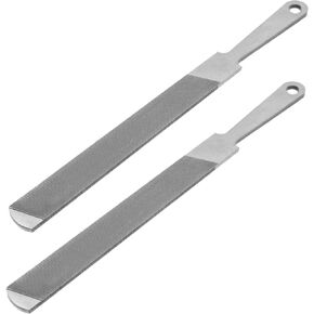 8-Inch Handy File for Plastic Laminate Edge Finishing, Second Cut Grade High Carbon Hardened Steel Flat Mill File (8-Inch 2 Pcs)