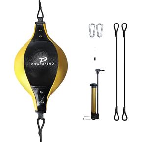 Double End Boxing Speed Bag: Speed Bags for Boxing Reaction Agilit & Hand Eye Coordination Training - Boxing Reflex Ball for Home Gym