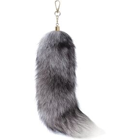 Fluffy Real Fox Tail Fur Keychain Fox Tails Cosplay Party Costume Accessory Handbag Charms accessories Key Chain Hook