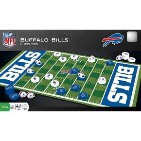 MasterPieces NFL Buffalo Bills Checkers Board Game Set, For 2 Players, Ages 6+
