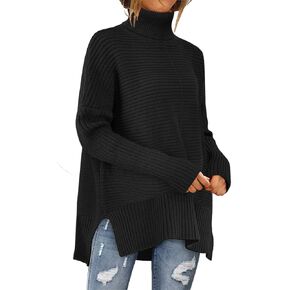 MixShe Womens Sweaters Fall Fashion Clothes Long Sleeve Tops Casual Turtleneck Shirts Ladies Trendy Cozy Pullover Sweatshirt in Kuwait