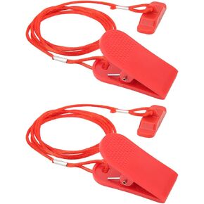 2PCS Treadmill Safety Key, Universal Treadmill Magnet Safety Key, ABS Material Compact and Lightweight for Universal Magnet Running Machine