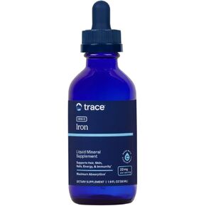 Trace Minerals | Liquid Ionic Iron Dietary Supplement Drops | 22 mg Iron Supports Cognitive Function, Energy, Immune System | 1.9 fl oz, 46 Servings