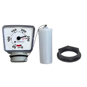 1ft-8ft Adjustable Float Gauge for Oil/Fuel/Heating/Water Tanks, 1.1/2" With Backnut Oil Tank Level Monitor, Oil Tank Level Gauge, Water Level Sensor, Tank Level Sensor, 0-250cm Reversible Scale