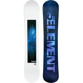 5th Element Nightfall Snowboard for Men-Freeride-All Mountain, Designed for Beginner and Intermediate Snowboarders with Rocker-Regular and Wide