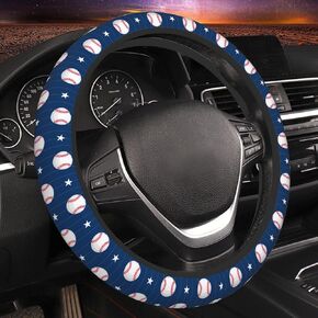 Black Leopard Print Steering Wheel Cover Anti-Slip Car Accessories Absorbing Sweat Breathable Steering Wheel Protector for Men Women Girls Universal 15 Inch Car Interior Decor
