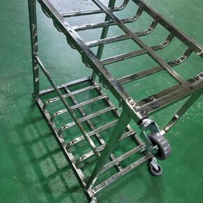 Bun Pan Rack Cart, 6 Tier, Compatible with Eloma, Fits GN 1/1 Pans, 24x16'' Anti-corrosion material Baking Rack