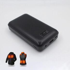 Heated Jacket Battery Pack 7.4V 8000mAh, Battery Pack for Ororo Heated Jacket/Vest, Rechargeable Power Bank with DC/USB/Type-C Output for Heated Hoodies, Heated Pants (7.4, Volts)
