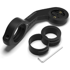 CooSpo Bike Computer Out Front Mount MT5, Compatible with Garmin, Bike Computer Mount Adapter for Handlebar 25.4mm/31.8mm