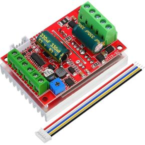 1PCS DC 6-60V 400W BLDC Three-Phase Brushless Motor Controller PWM Hall Motor Control Driver Board 12V 24V 48V with Forward/Reverse/Stop/Brake Function