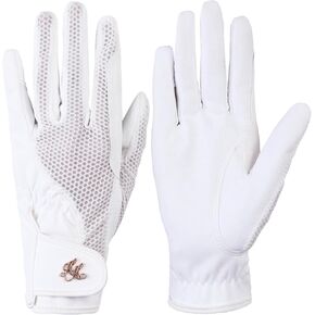 Harrison Howard Women Horse Riding Gloves Comfortable Grip for Gardening, Running Lightweight Equestrian Riding Gloves