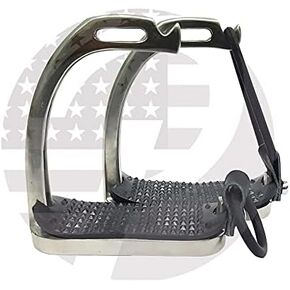 4'', 4.25’’, 4.50’’,4.75’’, 5’’ Inch Peacock Horse Stirrups Polish Equestrian Safety Iron Fillis Stirrups for Adult/Children