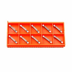 MGGN400 4mm Width Double End Carbide Inserts for Grooving and Parting Off Non-Ferrous Metals, 10Pcs