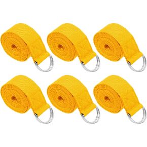 PATIKIL Yoga Strap for Stretching Cotton Yoga Belt with Adjustable Metal D-Ring Buckle Stretch Bands for Fitness Pilates