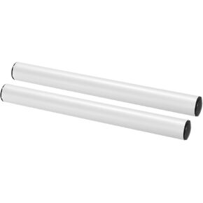 PATIKIL Junior Relay Track Baton, 2 Pack PVC Plastic Race Field Running Baton Relay Stick for Outdoor Athletics Sport Game Tool, White