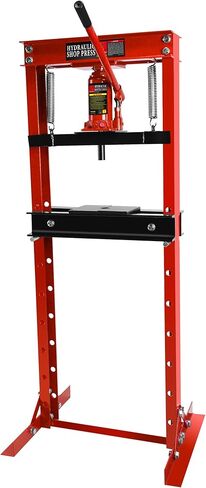 Hydraulic Shop Press,12 Ton H-Frame Garage Floor Adjustable Shop Bearing Press with Stamping Plates to Bend, Straighten, Or Press Parts, Install Bearings & U-Joints in Saudi Arabia