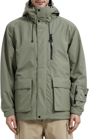 Men's Ski Jacket Waterproof Insulated Winter Snow Coat for Outdoor Snowboarding Raincoat in Saudi Arabia