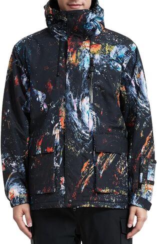 Men's Ski Jacket Waterproof Insulated Winter Snow Coat for Outdoor Snowboarding Raincoat in Saudi Arabia