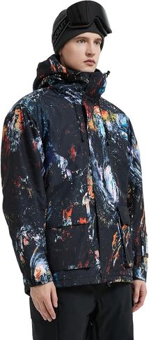 Men's Ski Jacket Waterproof Insulated Winter Snow Coat for Outdoor Snowboarding Raincoat in Saudi Arabia