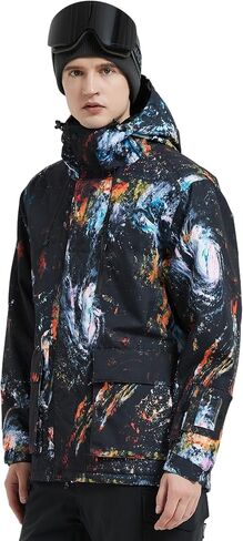 Men's Ski Jacket Waterproof Insulated Winter Snow Coat for Outdoor Snowboarding Raincoat in Saudi Arabia