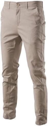Men's Comfort Slim-fit Stretch Chino Pant Flat Front Solid Casual Pants in Saudi Arabia