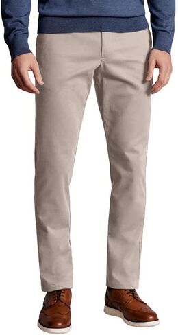 Men's Comfort Slim-fit Stretch Chino Pant Flat Front Solid Casual Pants in Saudi Arabia