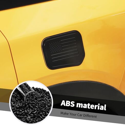 Compatible with Ford Bronco Sport 2021-2023, American Flag Fuel Filler Cap Gas Door Cover Trim (Carbon Fiber) in Saudi Arabia