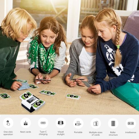 1-2 Decks Automatic Card Shuffler, One Button Automatic and Manual Mode, Portable Low- Noise Electric Shuffling Machine, Suitable for UNO, Poker, Phase 10, Skip-Bo, Card Games in Saudi Arabia