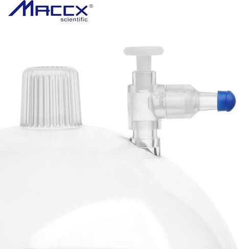 Thickened PC Vacuum Desiccator, Dia.250mm Lab Vacuum Dryer with Stopcock and O-Ring for Vacuum Storage, Inert Gas Vacuum Storage, Vacuum Drying, DESP250-002 in Saudi Arabia