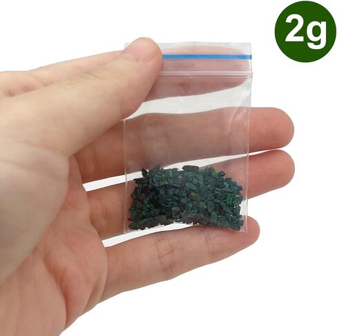 Crushed Created Opal Stone for Wood Inlay Resin Craft Jewelry Making DIY (Peacock Green, 2 Grams) in Saudi Arabia