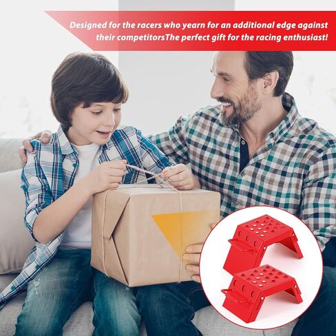 2 Pcs Moto Starting Block Aid Adjustable 3-9" Starting Blocks Motorsport Foot Stool Dirt Bike Accessories for E Bikes Youth Moto Crossers Touring Motorcycles in Kuwait