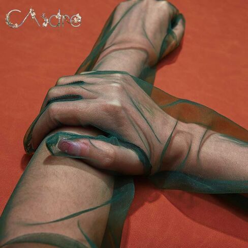 CASDRE Long Tulle Gloves Elbow Length Bridal Arm Sleeves Prom Halloween Costume Sheer Gloves for Women in Kuwait