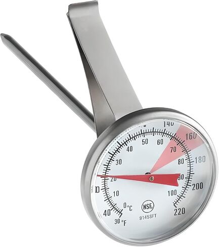 OCS Parts 5-Inch Milk Frothing Thermometer | 30-200° F Thermometer with Clip for Coffee, Cappuccino, Lattes, Mochas, Frothy Milk Foam for Home Espresso Machines, Baristas, Cafes and Coffee Shops in Saudi Arabia