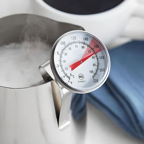 OCS Parts 5-Inch Milk Frothing Thermometer | 30-200° F Thermometer with Clip for Coffee, Cappuccino, Lattes, Mochas, Frothy Milk Foam for Home Espresso Machines, Baristas, Cafes and Coffee Shops in Saudi Arabia
