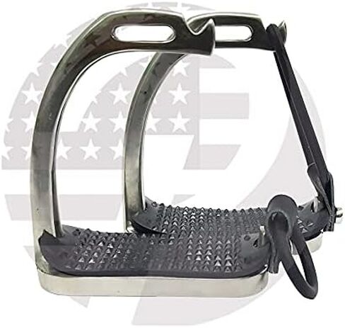 4'', 4.25’’, 4.50’’,4.75’’, 5’’ Inch Peacock Horse Stirrups Polish Equestrian Safety Iron Fillis Stirrups for Adult/Children in Saudi Arabia
