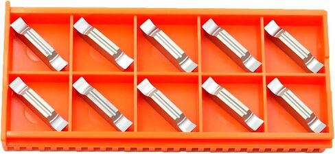 MGGN400 4mm Width Double End Carbide Inserts for Grooving and Parting Off Non-Ferrous Metals, 10Pcs in Saudi Arabia