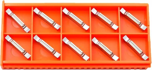 MGGN400 4mm Width Double End Carbide Inserts for Grooving and Parting Off Non-Ferrous Metals, 10Pcs in Saudi Arabia