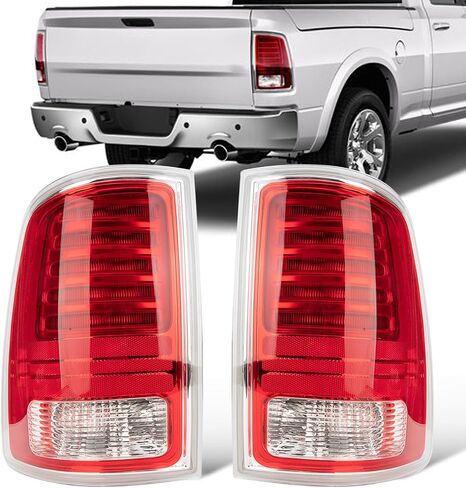 Tail Lights Fit Dodge Ram 2013-2015 2016 2017 2018 Ram 2500 3500 2014-2018 Rear LED Brake Back Up Cover Taillights Lens Assembly Right Passenger Side CH2801203 68093078AC(Lamp Included) in Saudi Arabia