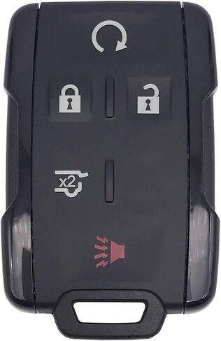 Smart Key Fob Shell Case Fits for Chevy Tahoe Suburban/GMC Yukon M3N-32337100 Keyless Entry Remote Control Car Key Fob Cover (Black, 6 Buttons) in Saudi Arabia
