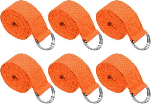 PATIKIL Yoga Strap for Stretching Cotton Yoga Belt with Adjustable Metal D-Ring Buckle Stretch Bands for Fitness Pilates in Saudi Arabia