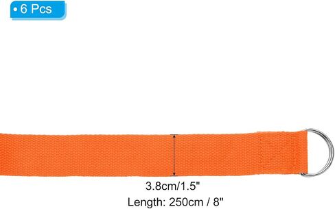 PATIKIL Yoga Strap for Stretching Cotton Yoga Belt with Adjustable Metal D-Ring Buckle Stretch Bands for Fitness Pilates in Saudi Arabia
