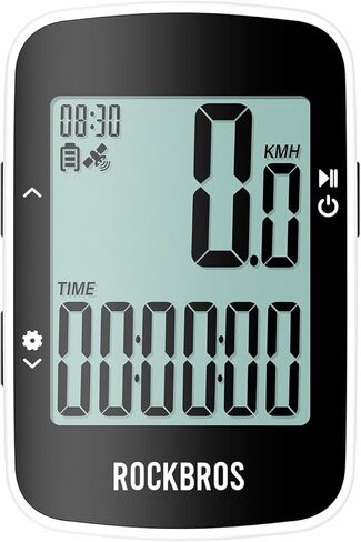 ROCKBROS Bike Computer Bike Speedometer GPS Wireless Cycling Computer with Bluetooth, IPX7 Waterproof,600mAH Battery and 2.3" Large Display in Saudi Arabia