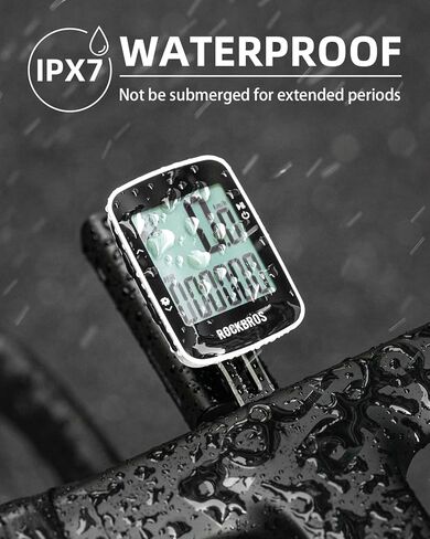 ROCKBROS Bike Computer Bike Speedometer GPS Wireless Cycling Computer with Bluetooth, IPX7 Waterproof,600mAH Battery and 2.3" Large Display in Saudi Arabia