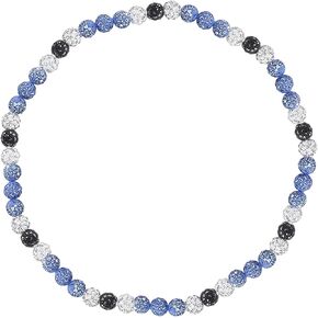 Bling Baseball Necklace Ice Collection Necklace for Competitive Athletes Boys, Glitter Rhinestone Ball Necklaces for Men Women Inspired Sports Baseball Team Lovers Jewelry Gift Accessory 16" 18" 20"