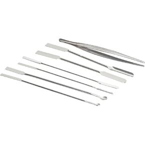 SP Bel-Art Micro Spoon and Spatula Weighing Set; Stainless Steel, 7 Pieces (F36705-0000)